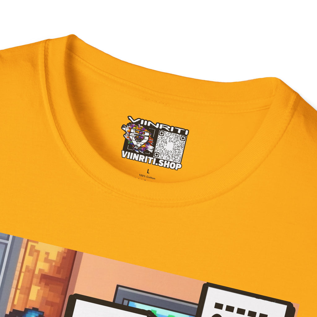Gamer Comic T-Shirt — “I’m Trying to Play the Game” Pixel Art Tee