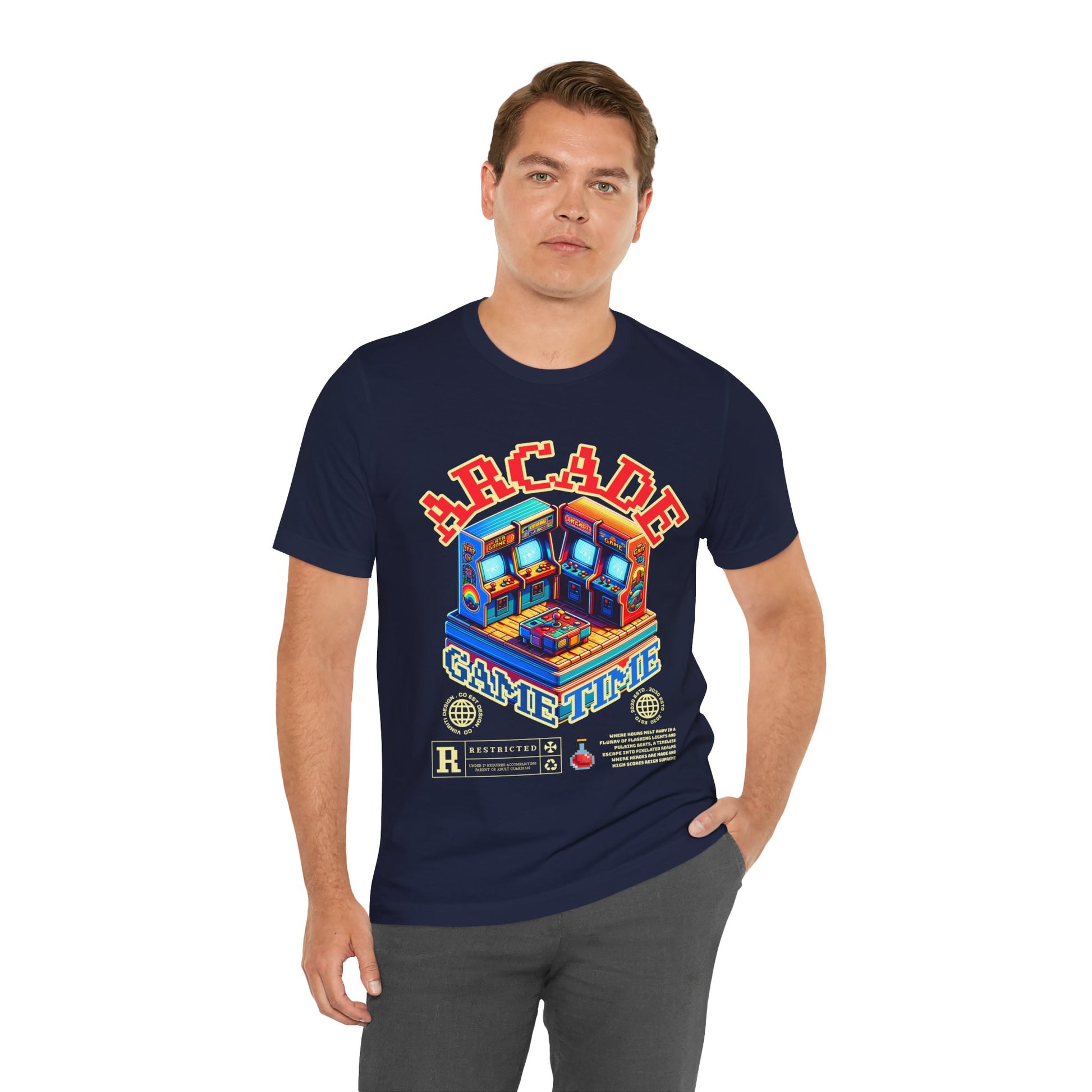 Arcade Game Time Tee — Retro Pixel Arcade Gaming T-Shirt