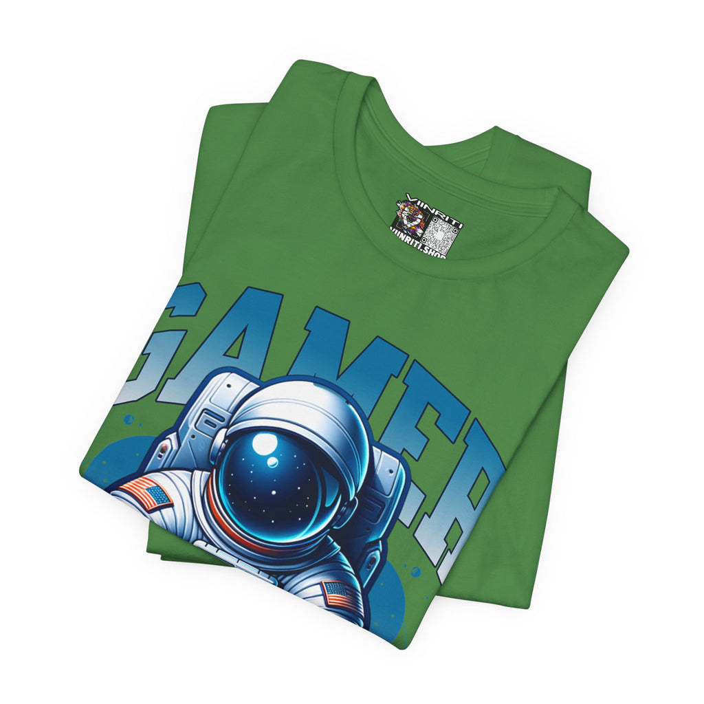 Astronaut Gamer T‑Shirt — 'GAMER' Space Controller Tee