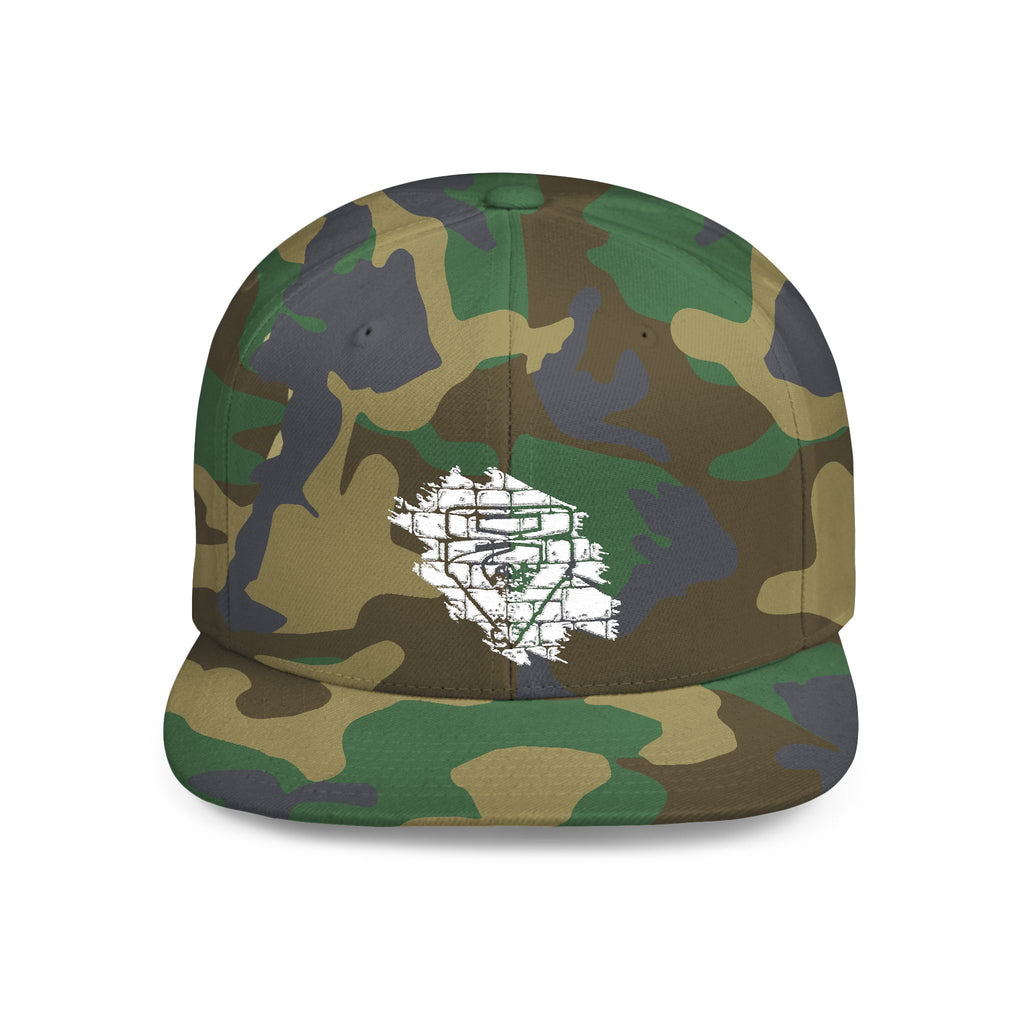 V Flat Bill Snapback Cap