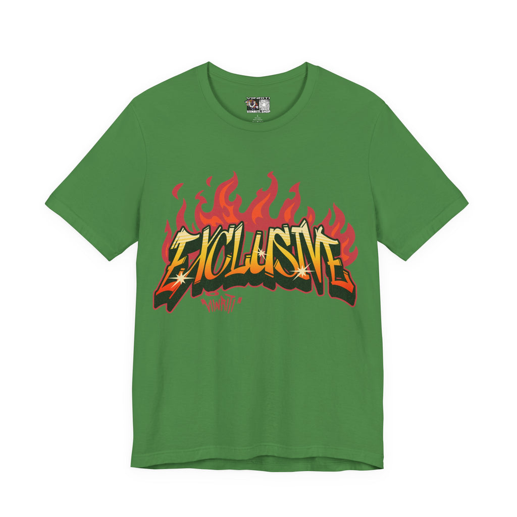 VIINRITI- 'Exclusive' Flame Graphic Streetwear T‑Shirt