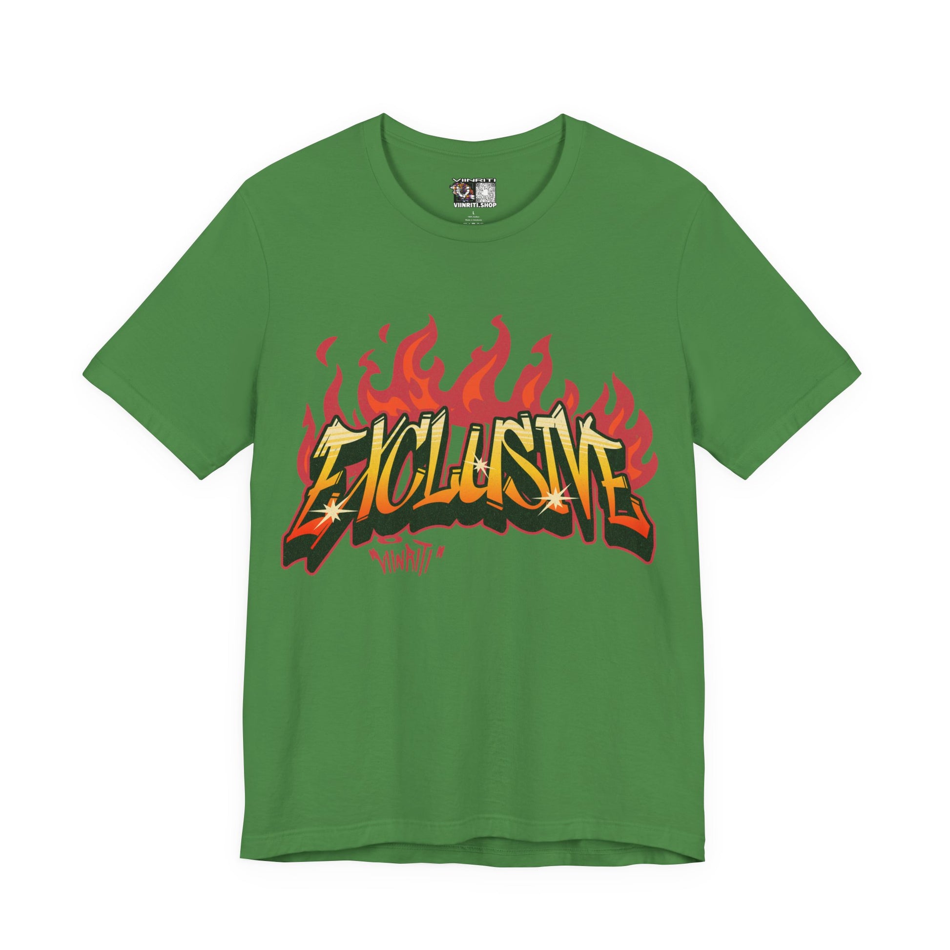 VIINRITI- 'Exclusive' Flame Graphic Streetwear T‑Shirt