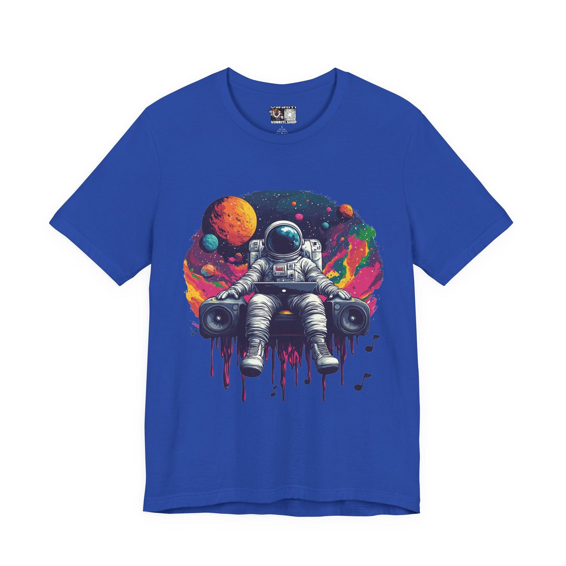 Cosmic Beats Astronaut Tee - Unisex Short Sleeve T-Shirt