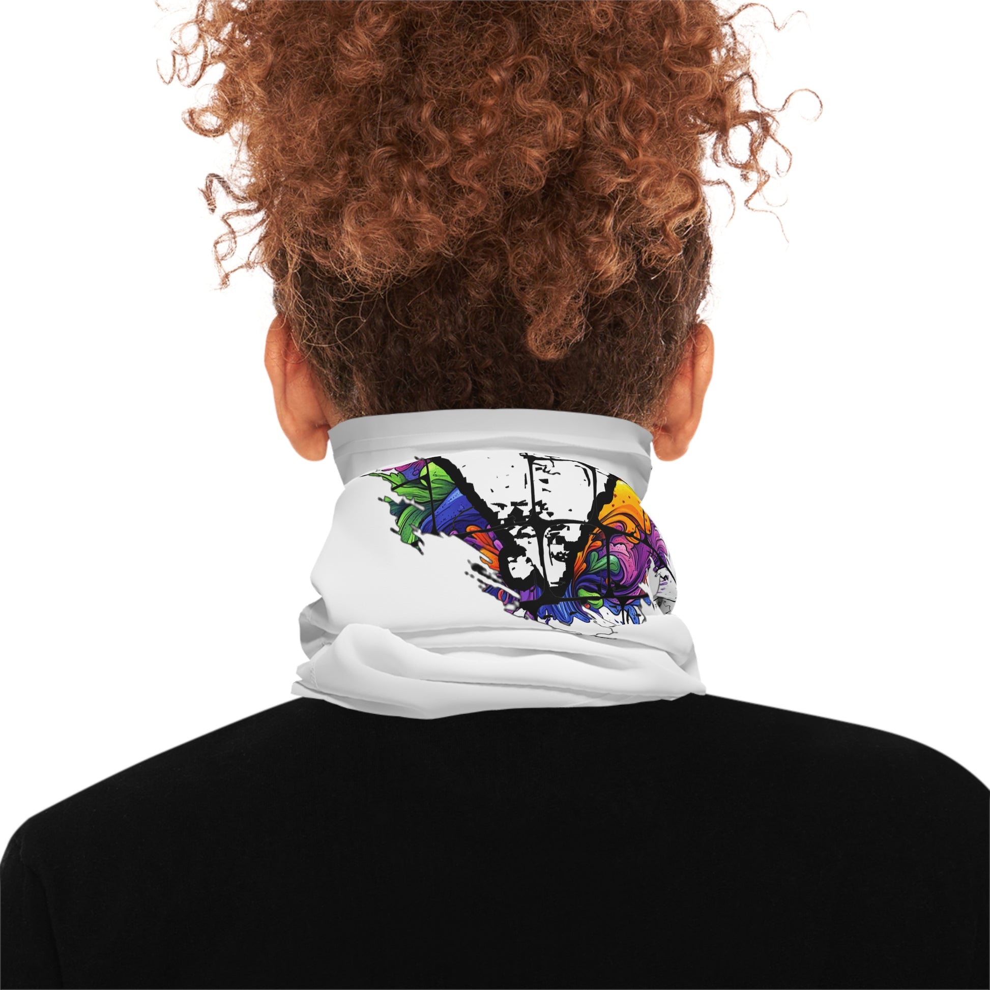 """"Viinriti Street Tag Graffiti Neck Gaiter – Colorful Urban Spray Paint Design