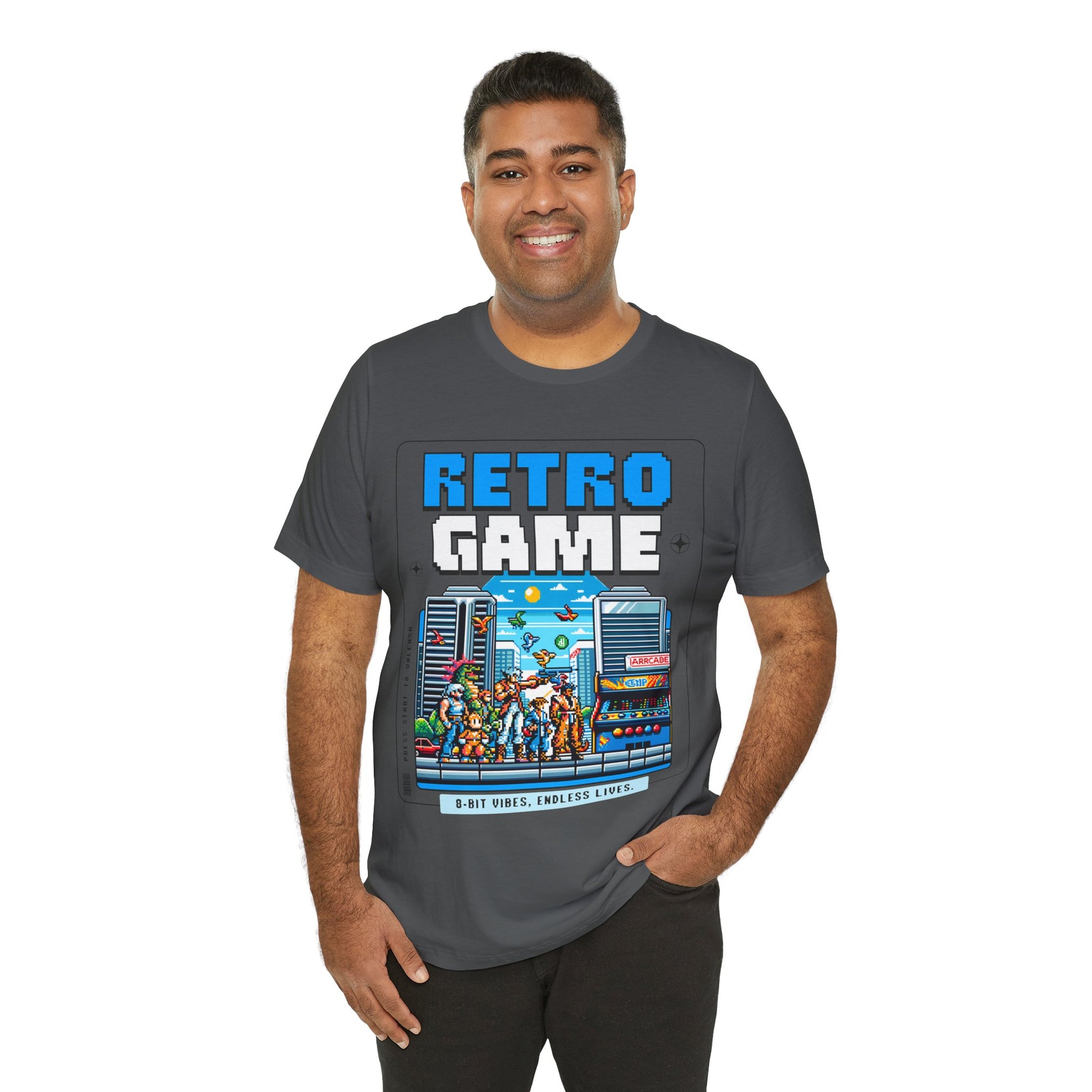 Retro Game T‑Shirt — 8‑Bit Arcade Scene Tee