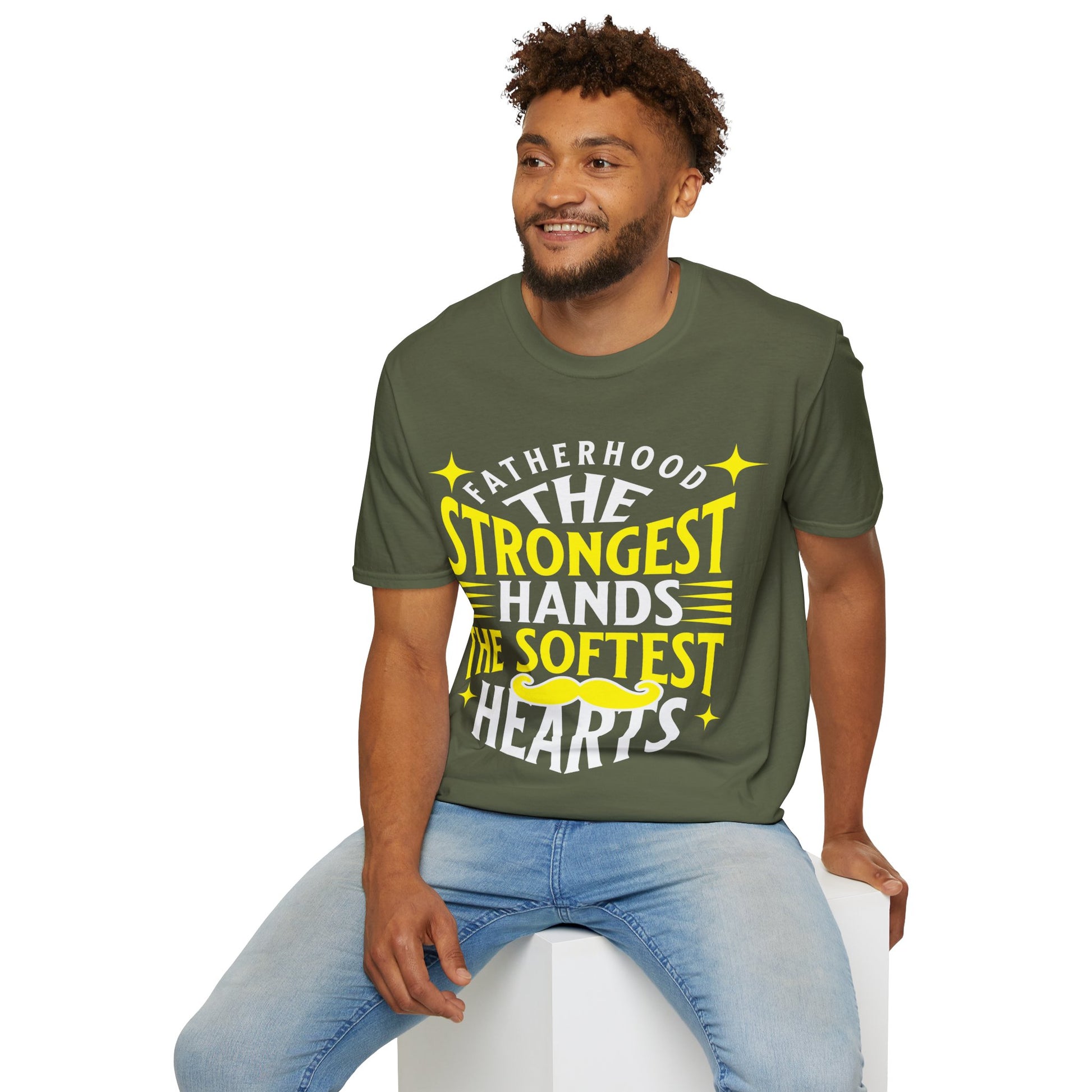 Fatherhood T-Shirt, Softstyle Tee for Dads, Gifts for Father's Day, Casual Wear, Unique Men’s Apparel, Family Celebration Top
