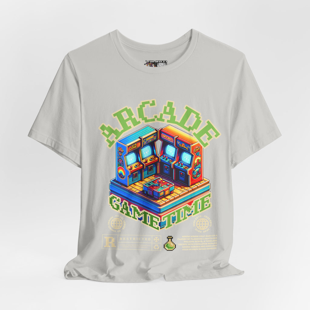 Arcade Game Time Tee — Retro Pixel Arcade Gaming T-Shirt