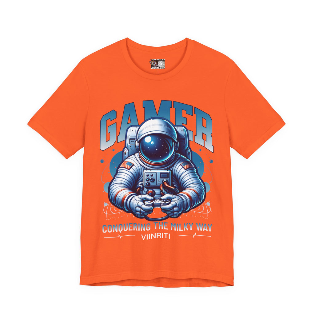 Astronaut Gamer T‑Shirt — 'GAMER' Space Controller Tee
