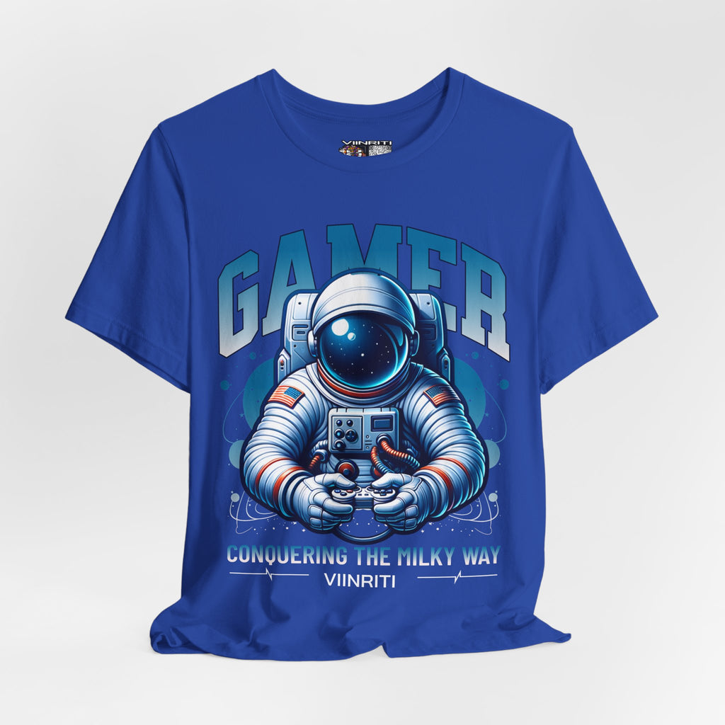 Astronaut Gamer T‑Shirt — 'GAMER' Space Controller Tee