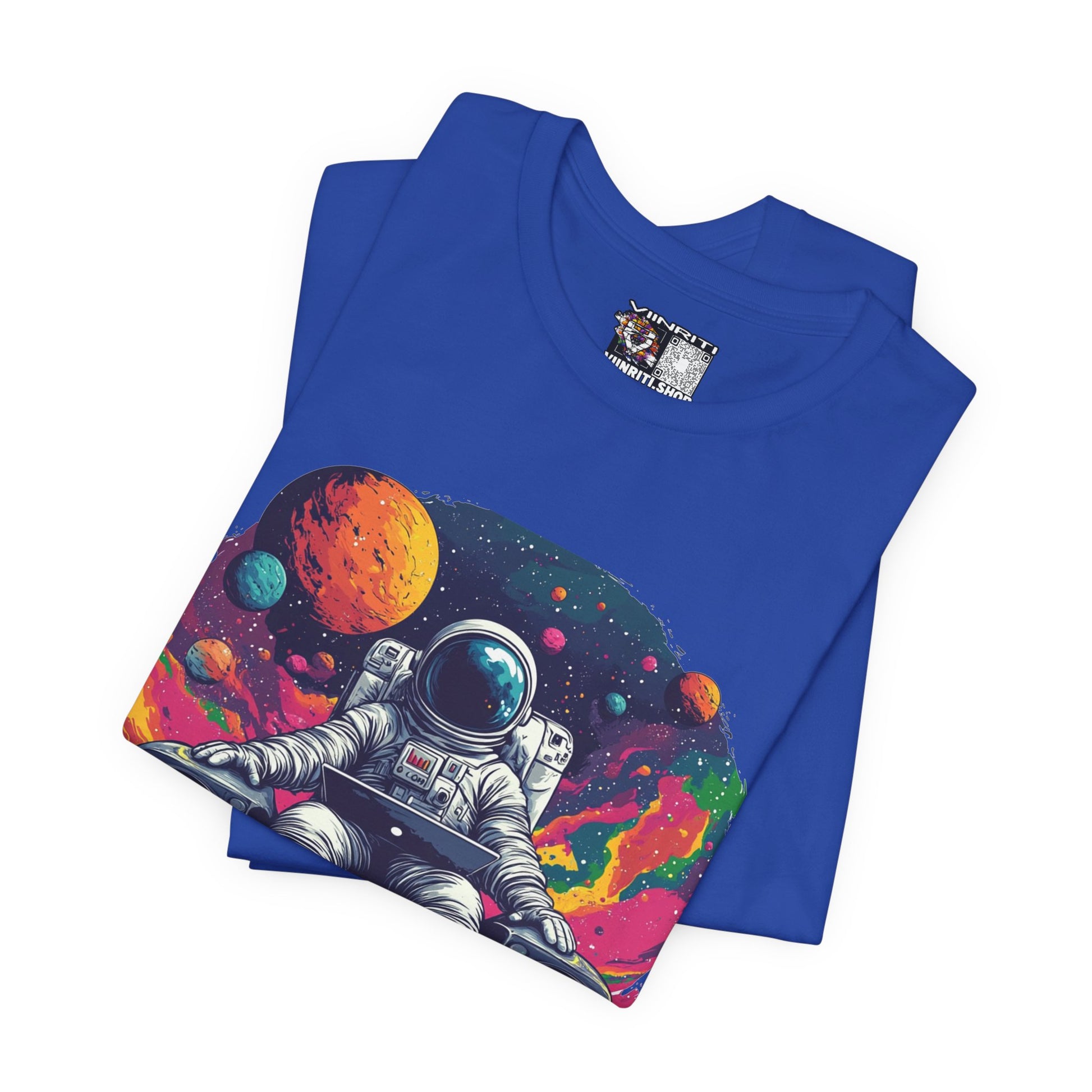 Cosmic Beats Astronaut Tee - Unisex Short Sleeve T-Shirt