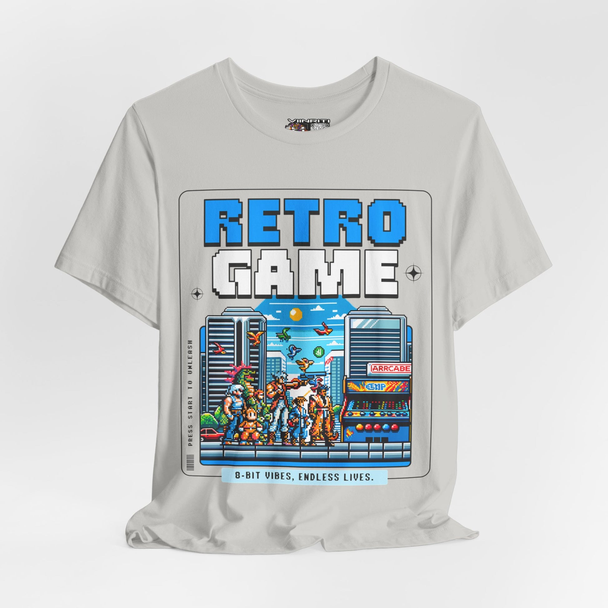 Retro Game T‑Shirt — 8‑Bit Arcade Scene Tee
