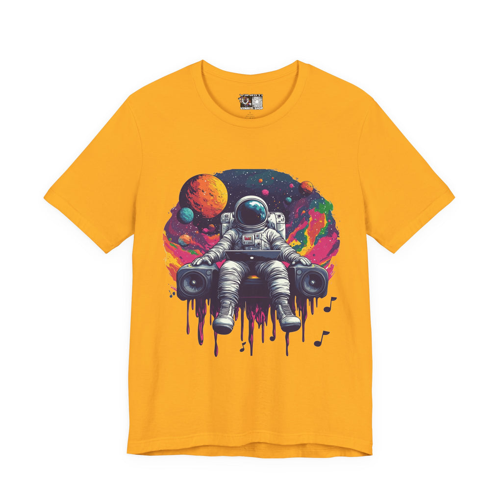 Cosmic Beats Astronaut Tee - Unisex Short Sleeve T-Shirt