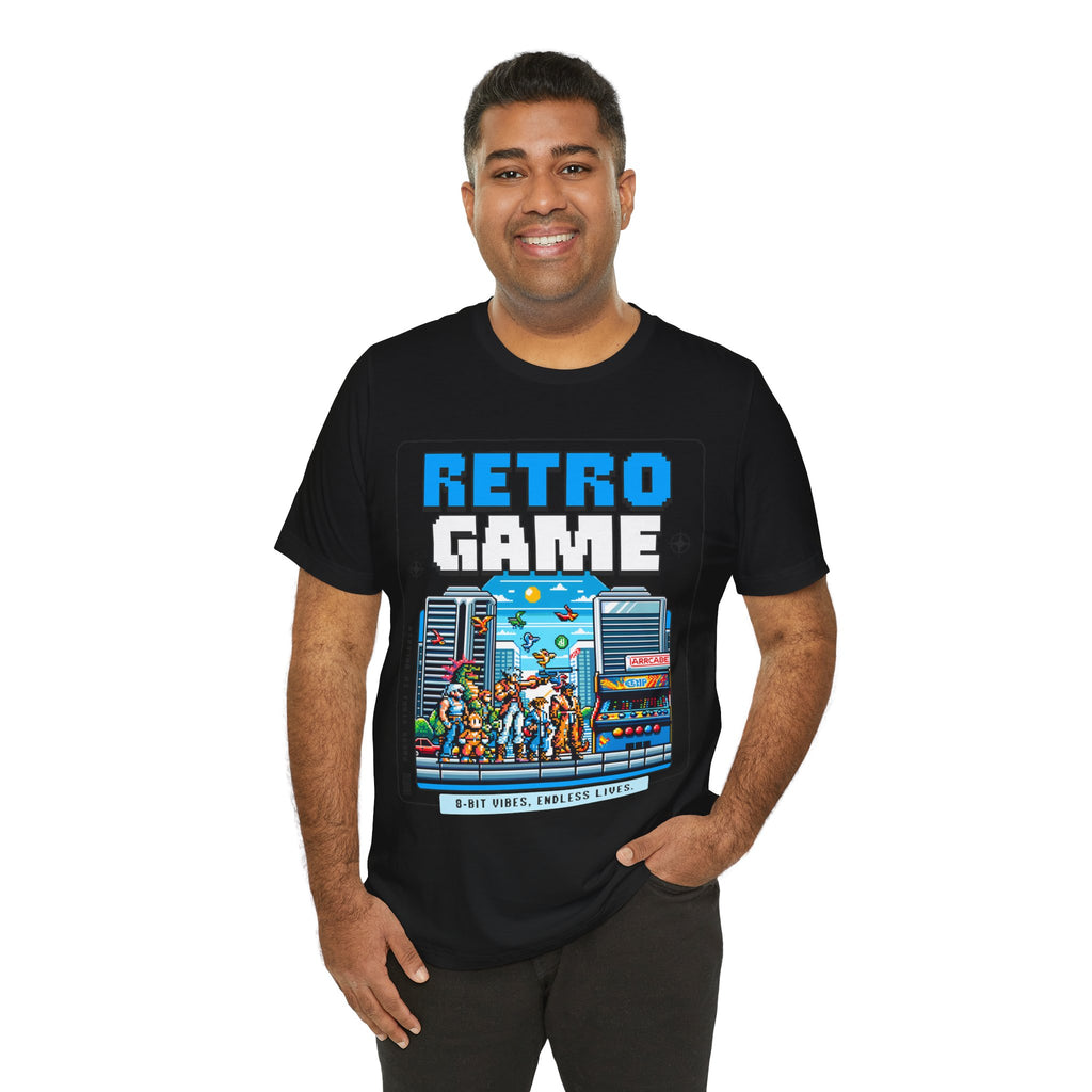 Retro Game T‑Shirt — 8‑Bit Arcade Scene Tee