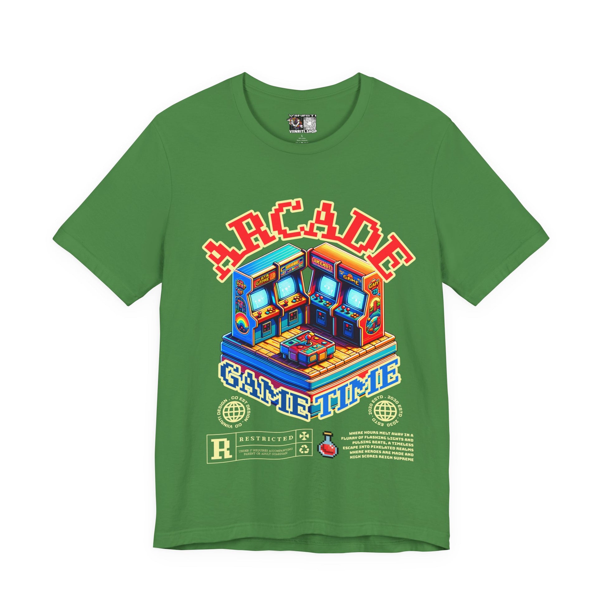 Arcade Game Time Tee — Retro Pixel Arcade Gaming T-Shirt