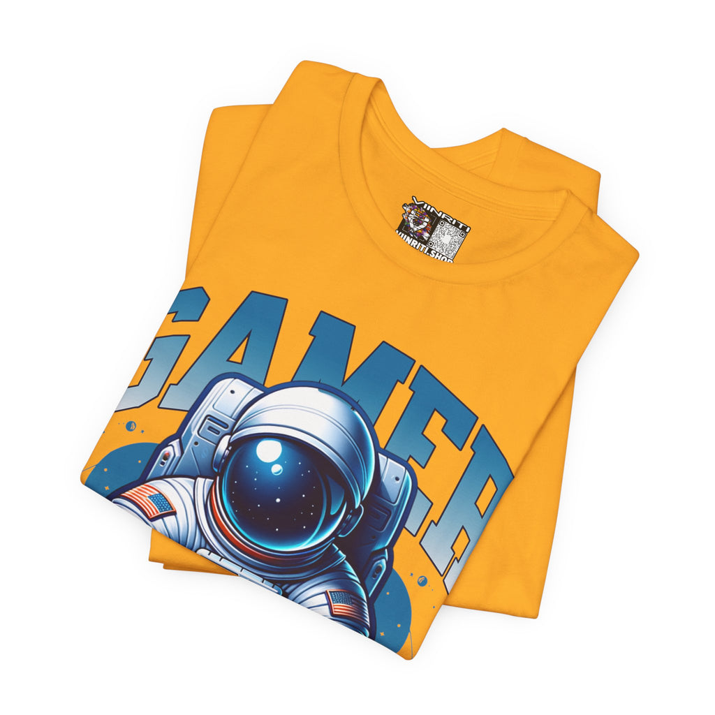 Astronaut Gamer T‑Shirt — 'GAMER' Space Controller Tee