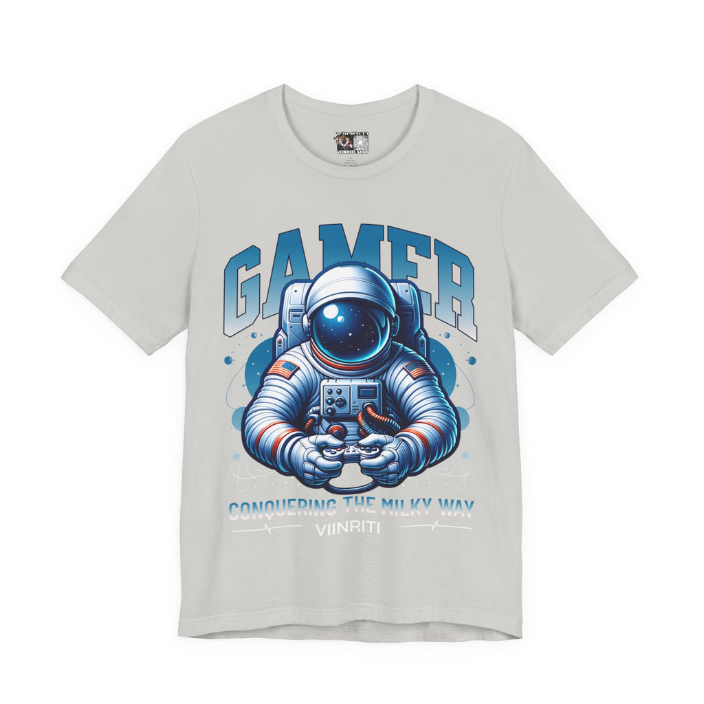 Astronaut Gamer T‑Shirt — 'GAMER' Space Controller Tee