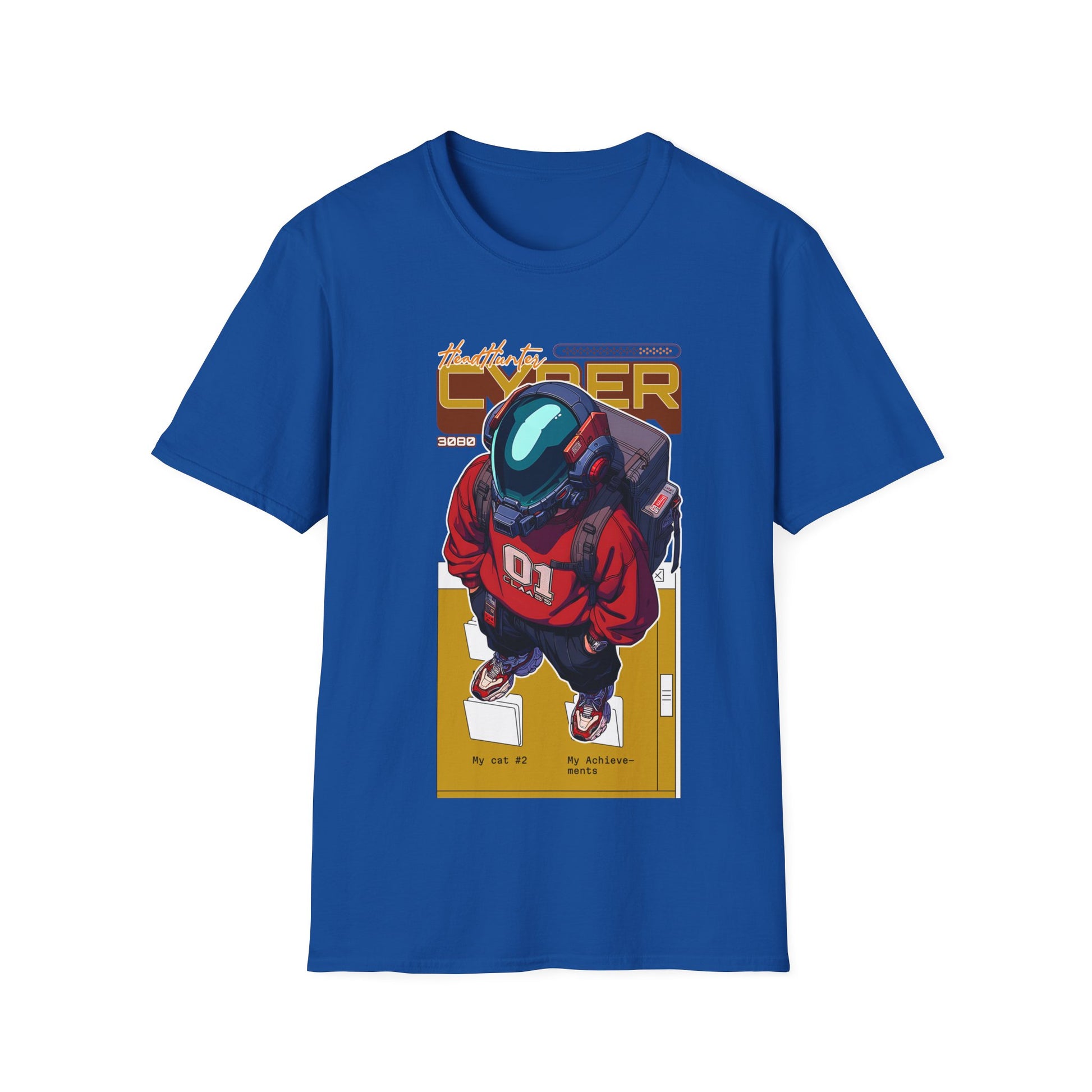 Cyber Astronaut Graphic T-Shirt — Futuristic Streetwear Tee