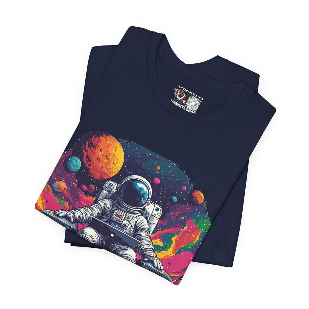Cosmic Beats Astronaut Tee - Unisex Short Sleeve T-Shirt