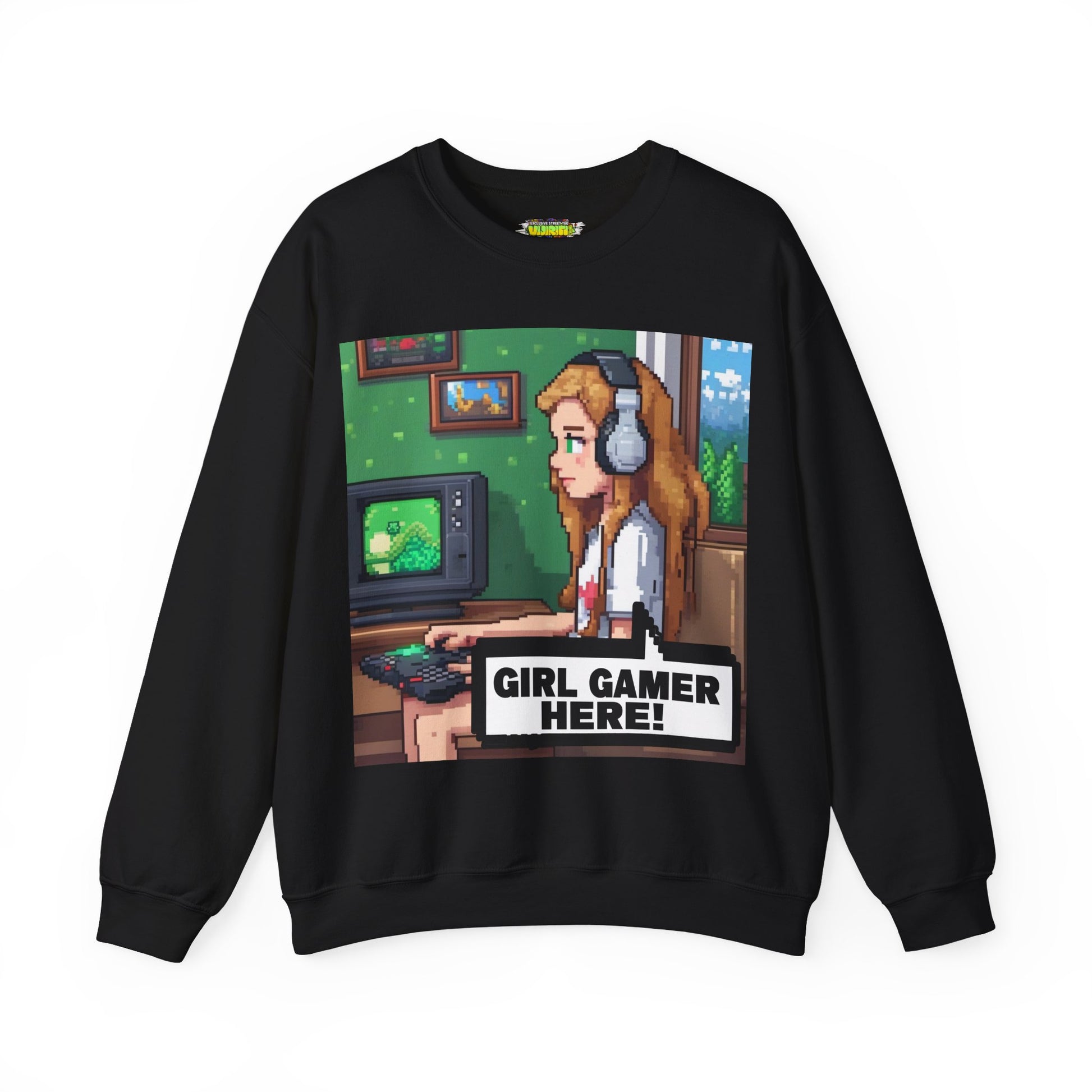 Retro Gamer Sweatshirt | Cozy Crewneck for Gaming Lovers, Video Game Gift, Casual Wear, Unisex Apparel, Perfect for Gamers