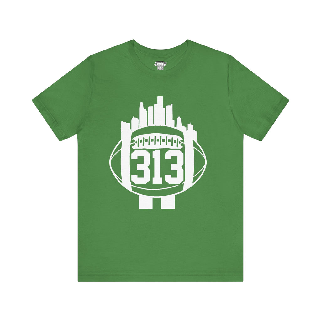Detroit 313 Football Skyline T-Shirt