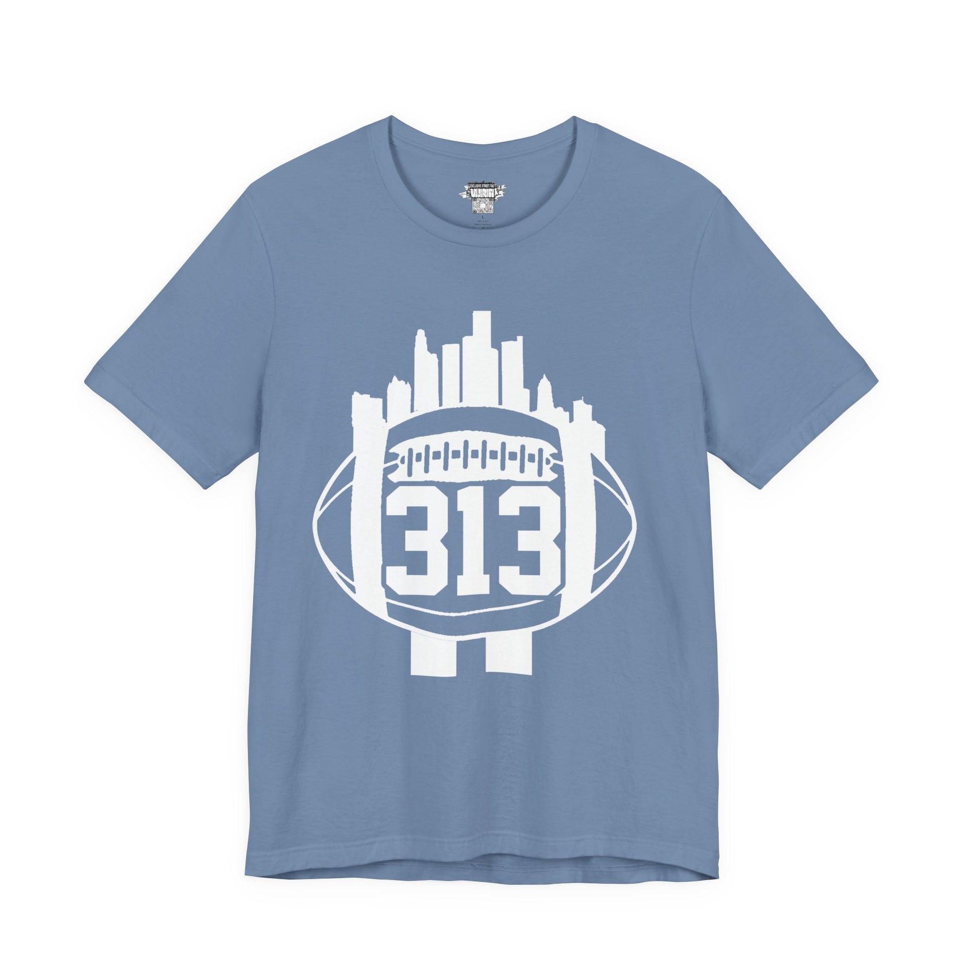 Detroit 313 Football Skyline T-Shirt