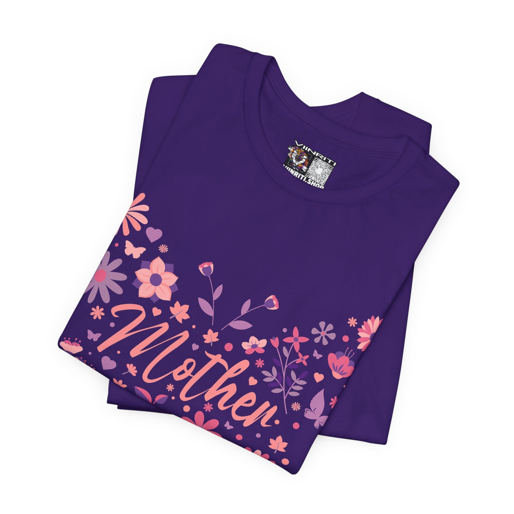 Butterfly Mother T-Shirt,Tee for Mom, Floral Gift, Birthday Present, Mother's Day Apparel, Cute Butterfly Design