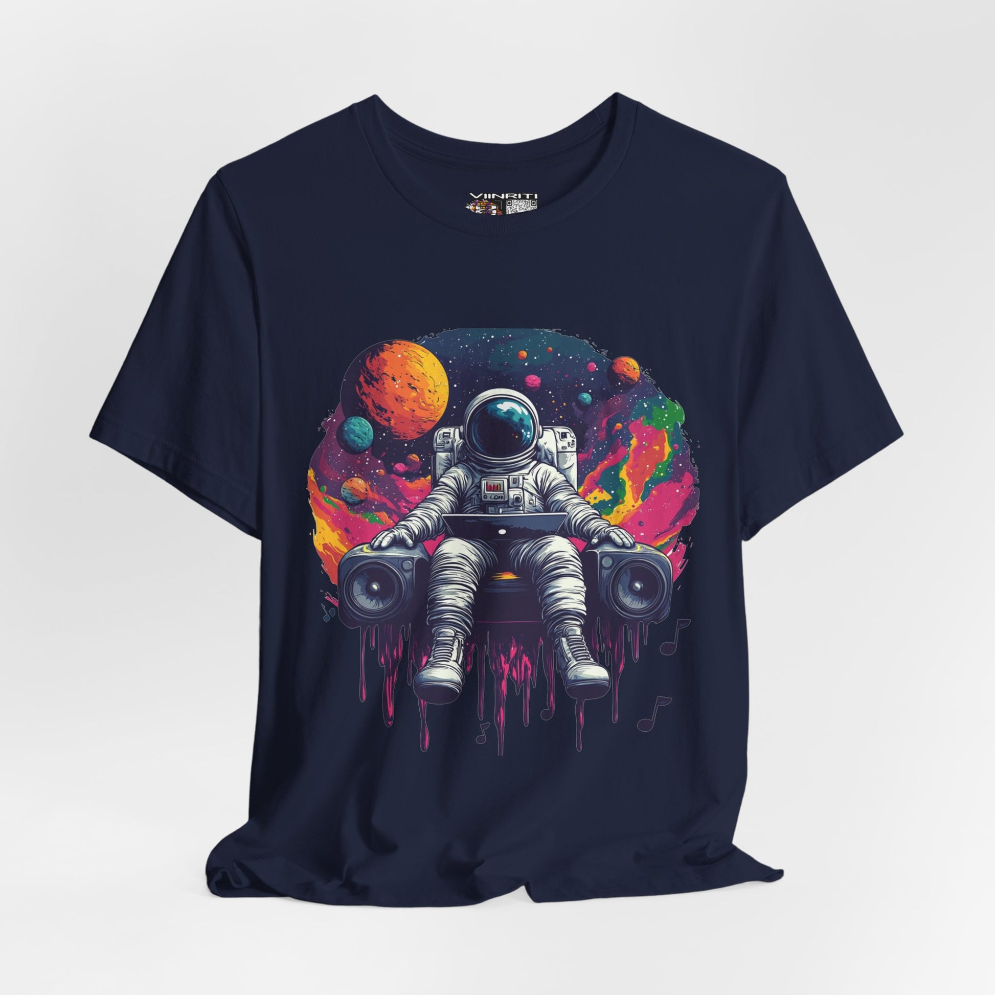 Cosmic Beats Astronaut Tee - Unisex Short Sleeve T-Shirt