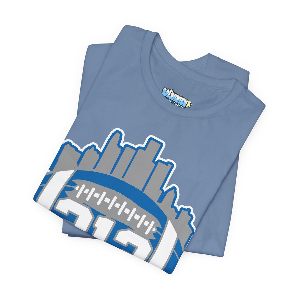LION COLOR DETROIT 313 FOOT BALL SHIRT