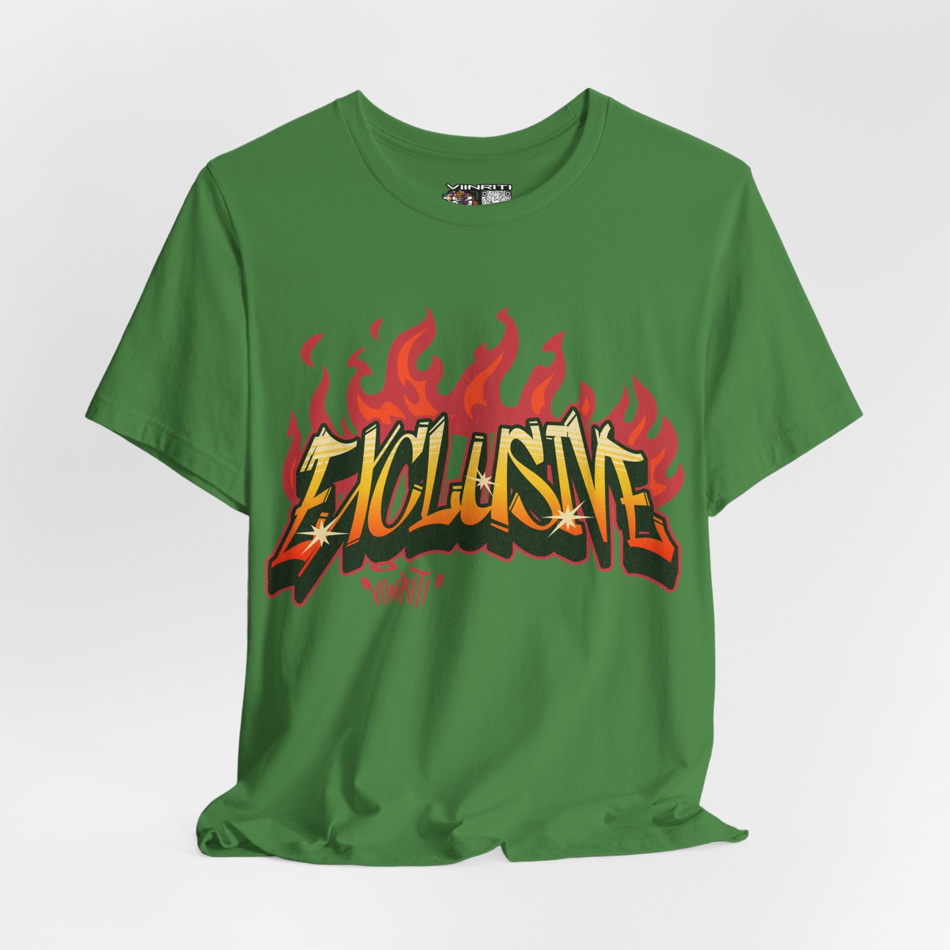 VIINRITI- 'Exclusive' Flame Graphic Streetwear T‑Shirt