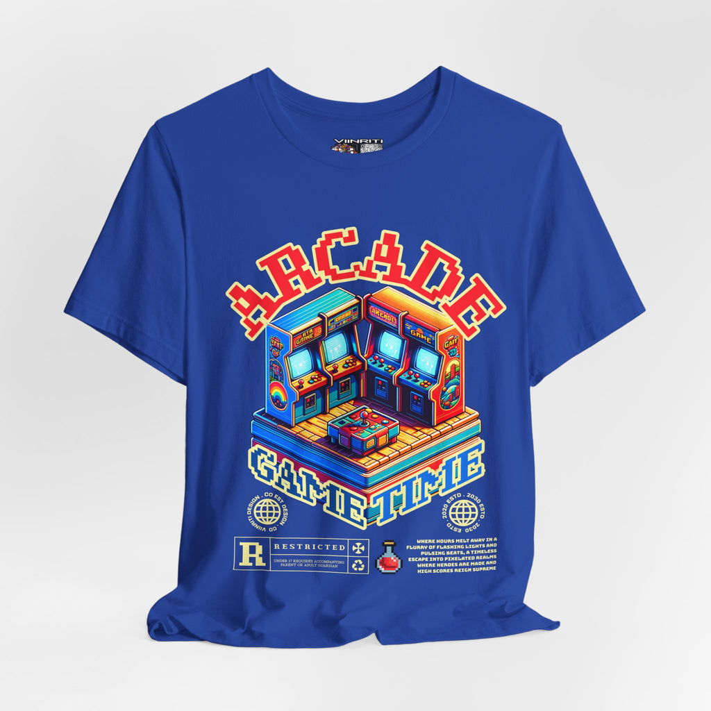 Arcade Game Time Tee — Retro Pixel Arcade Gaming T-Shirt