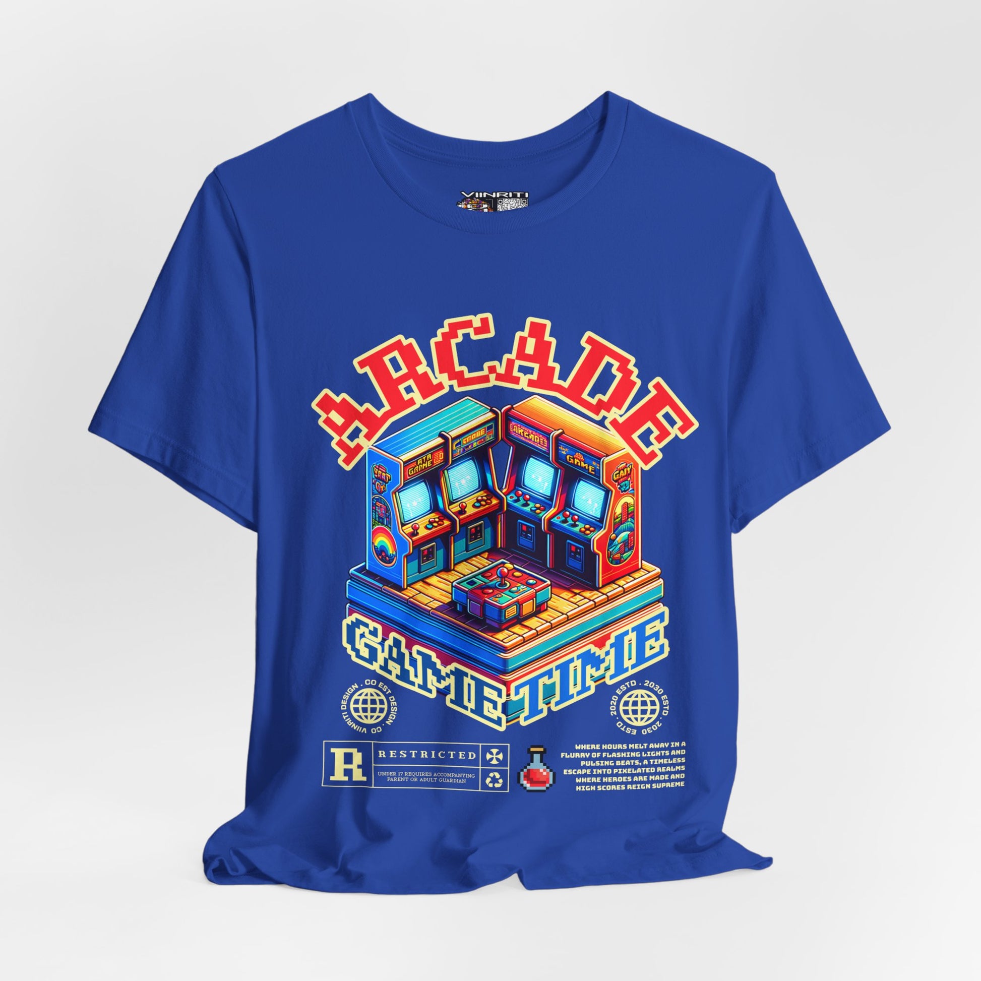 Arcade Game Time Tee — Retro Pixel Arcade Gaming T-Shirt
