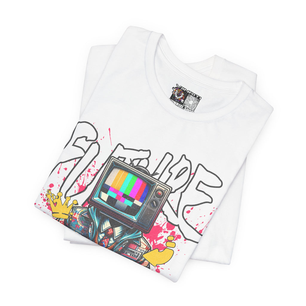 """"" VIINRITI  EXCLUSIVE Retro TV Robot Graphic Tee — "Vibe In Reset" Streetwear T-Shirt