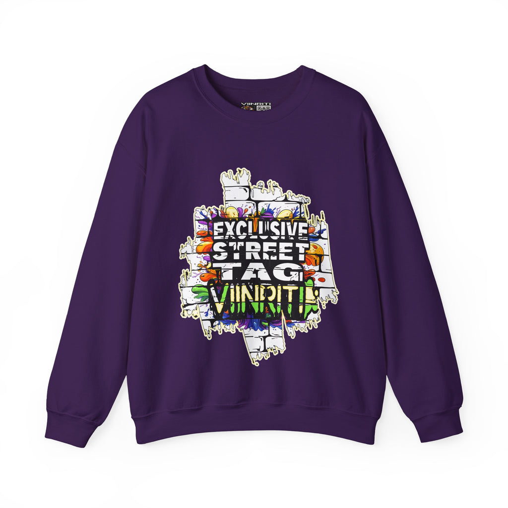 VIINRITI EXCLUSIVE Graffiti 'Exclusive Street Tag' Crewneck Sweatshirt