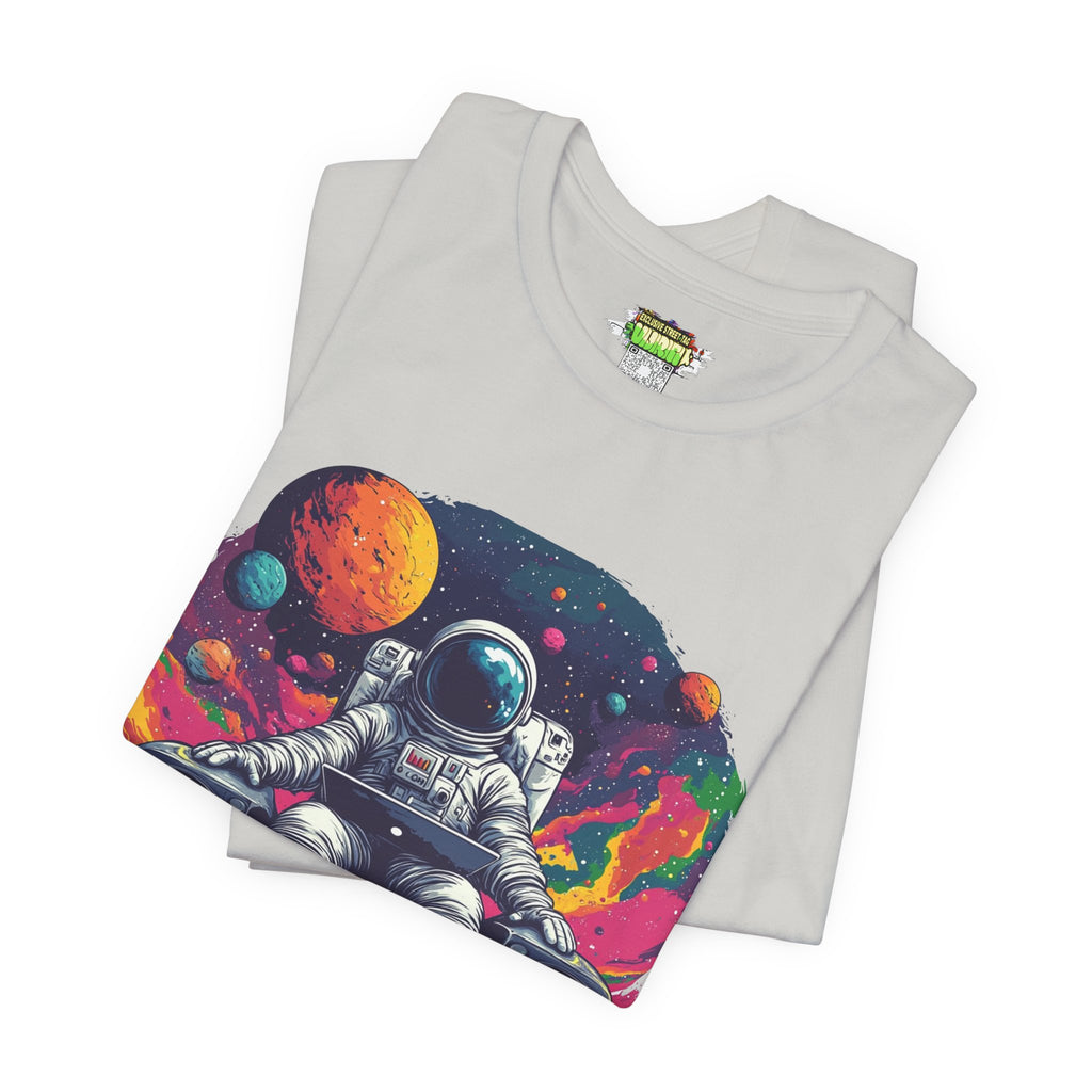 "Cosmic Beats Astronaut Tee - Unisex Short Sleeve T-Shirt