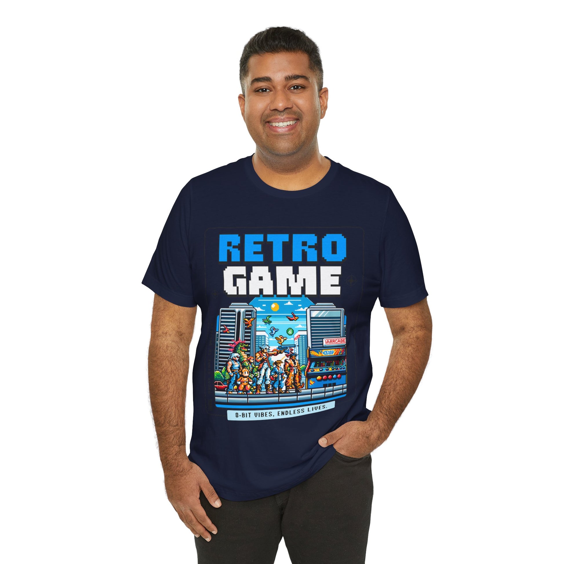 Retro Game T‑Shirt — 8‑Bit Arcade Scene Tee