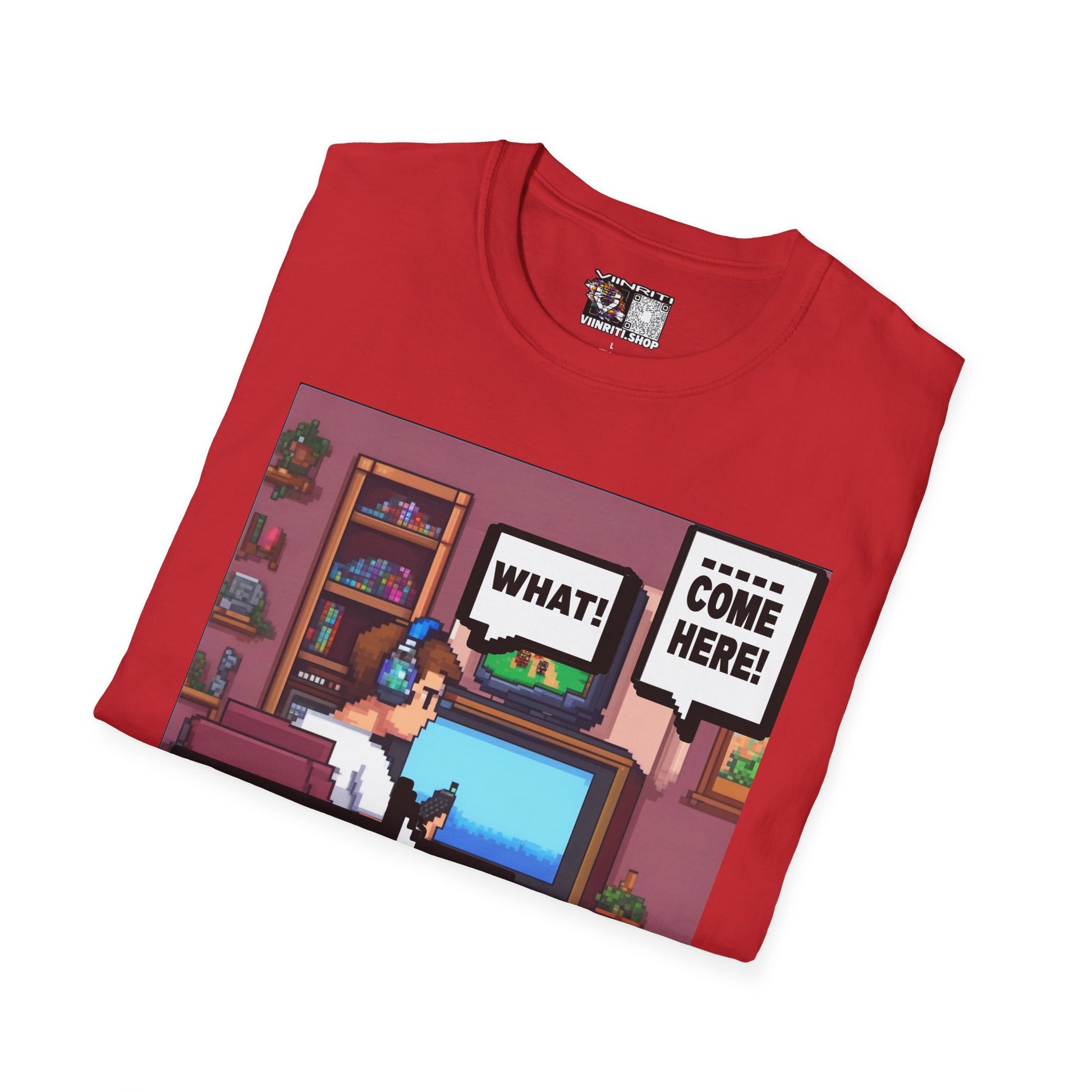 Gamer Room T-Shirt — "I'm Trying to Play the Game" Retro Pixel Art Tee