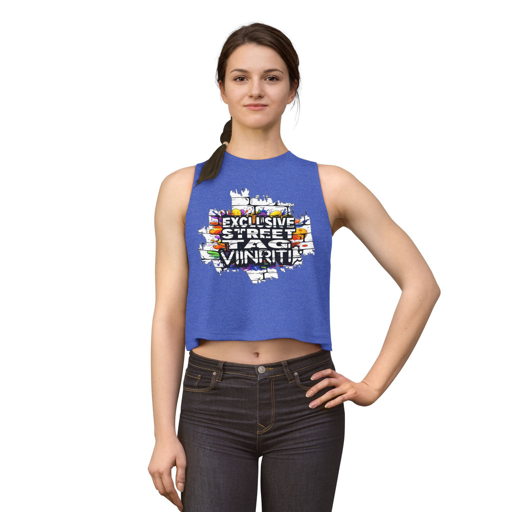 """" Viinriti Graffiti Brick 'Exclusive Street Tag' Women's Crop Top