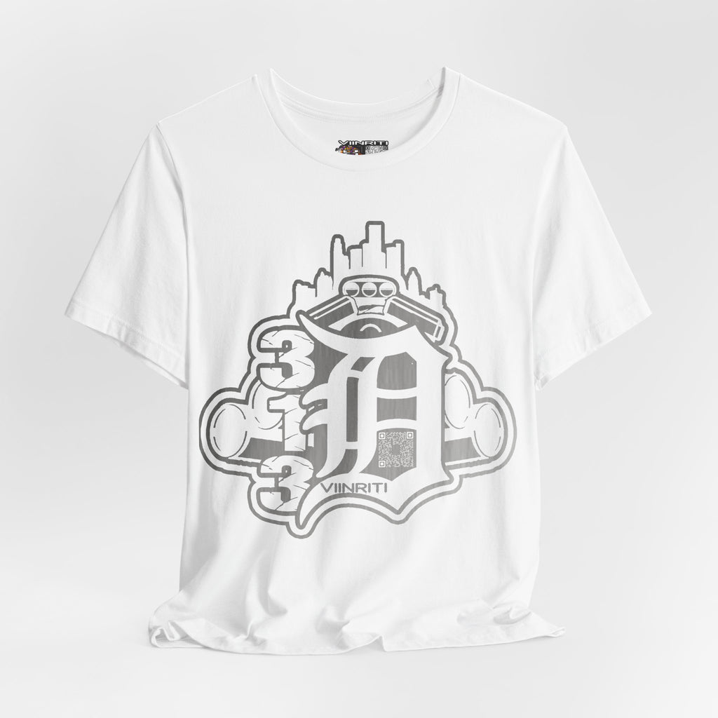 Detroit Vintage Logo T-Shirt — D City Skyline Emblem