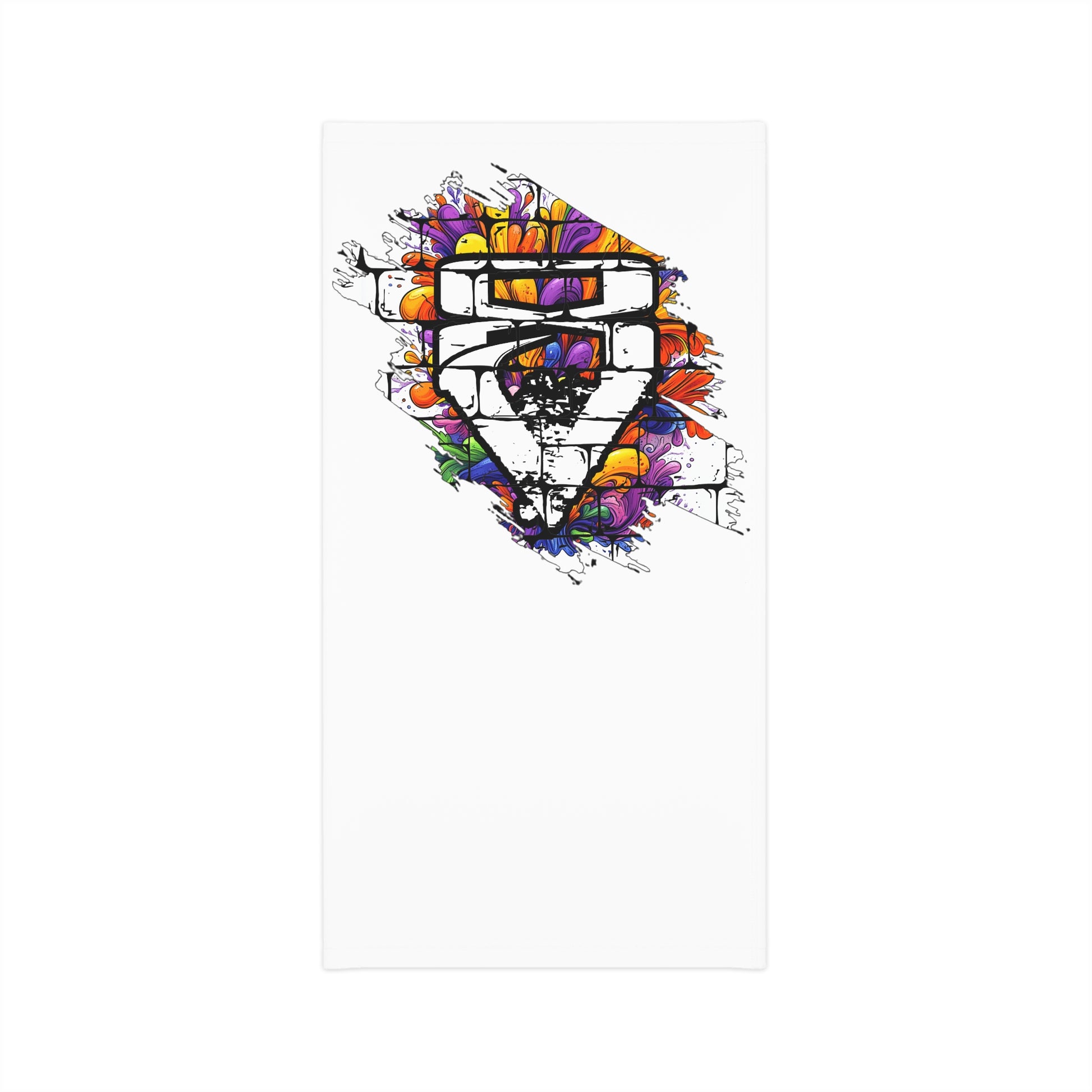 """"Viinriti Street Tag Graffiti Neck Gaiter – Colorful Urban Spray Paint Design