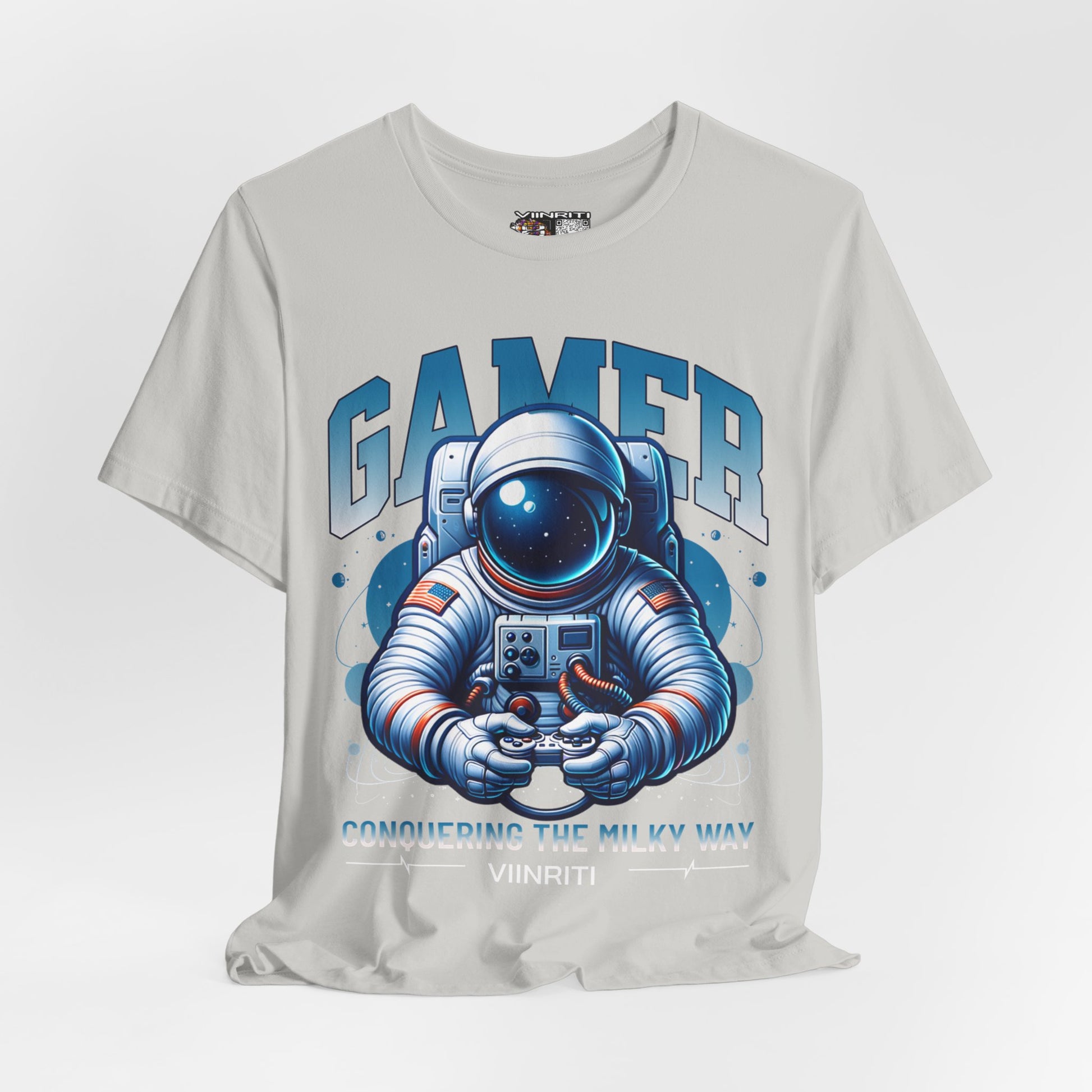 Astronaut Gamer T‑Shirt — 'GAMER' Space Controller Tee