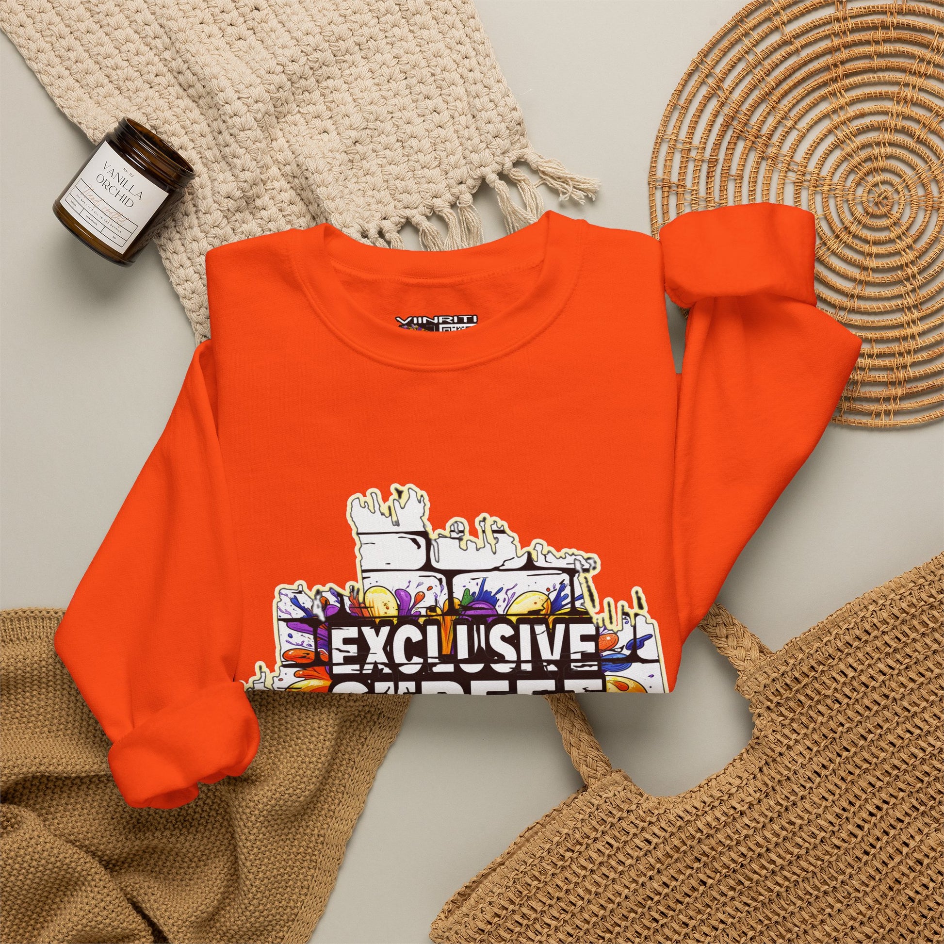 VIINRITI EXCLUSIVE Graffiti 'Exclusive Street Tag' Crewneck Sweatshirt