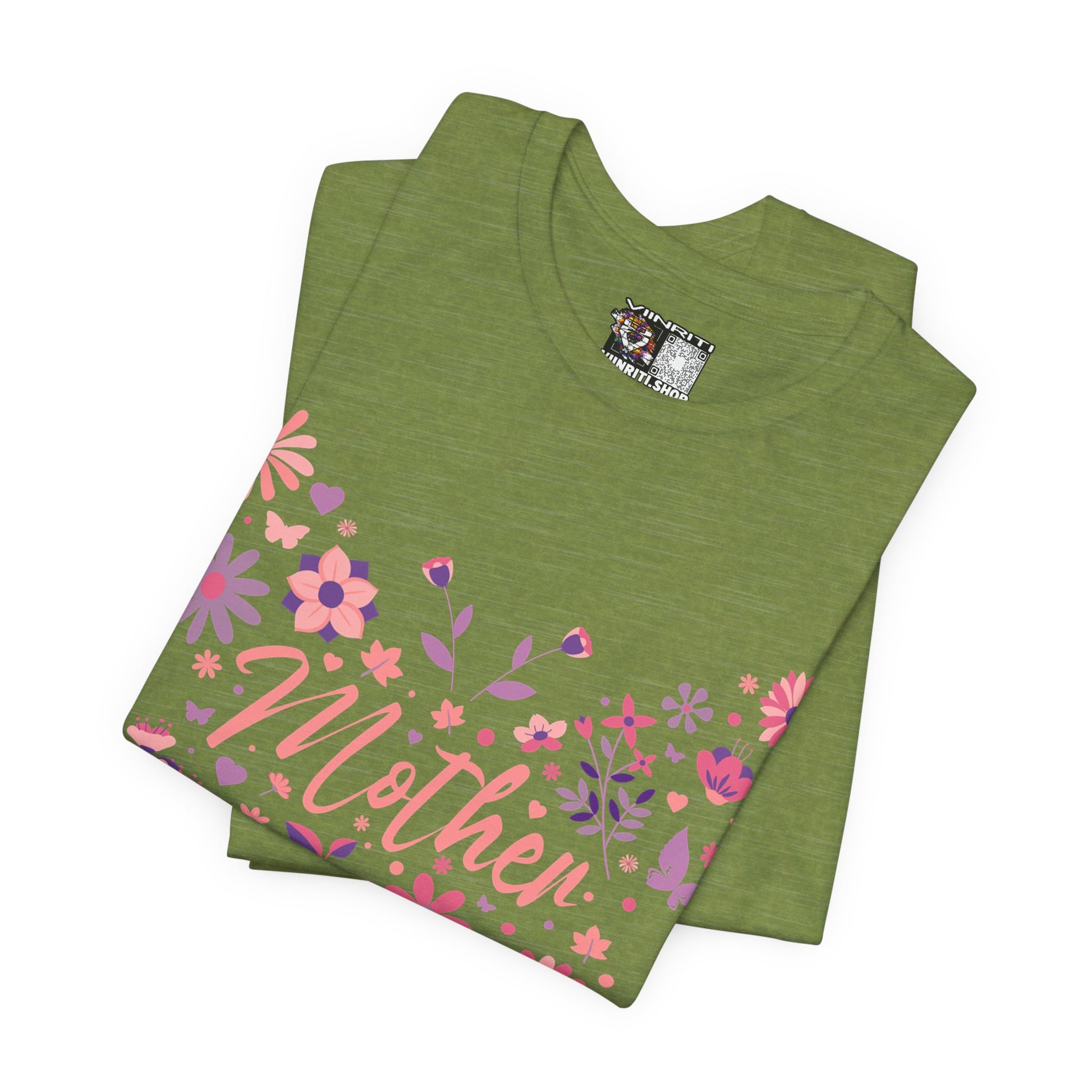 Butterfly Mother T-Shirt,Tee for Mom, Floral Gift, Birthday Present, Mother's Day Apparel, Cute Butterfly Design