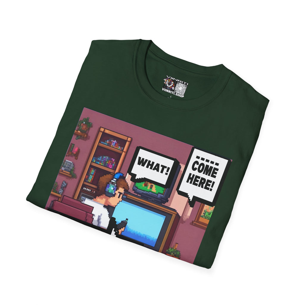 Gamer Room T-Shirt — "I'm Trying to Play the Game" Retro Pixel Art Tee