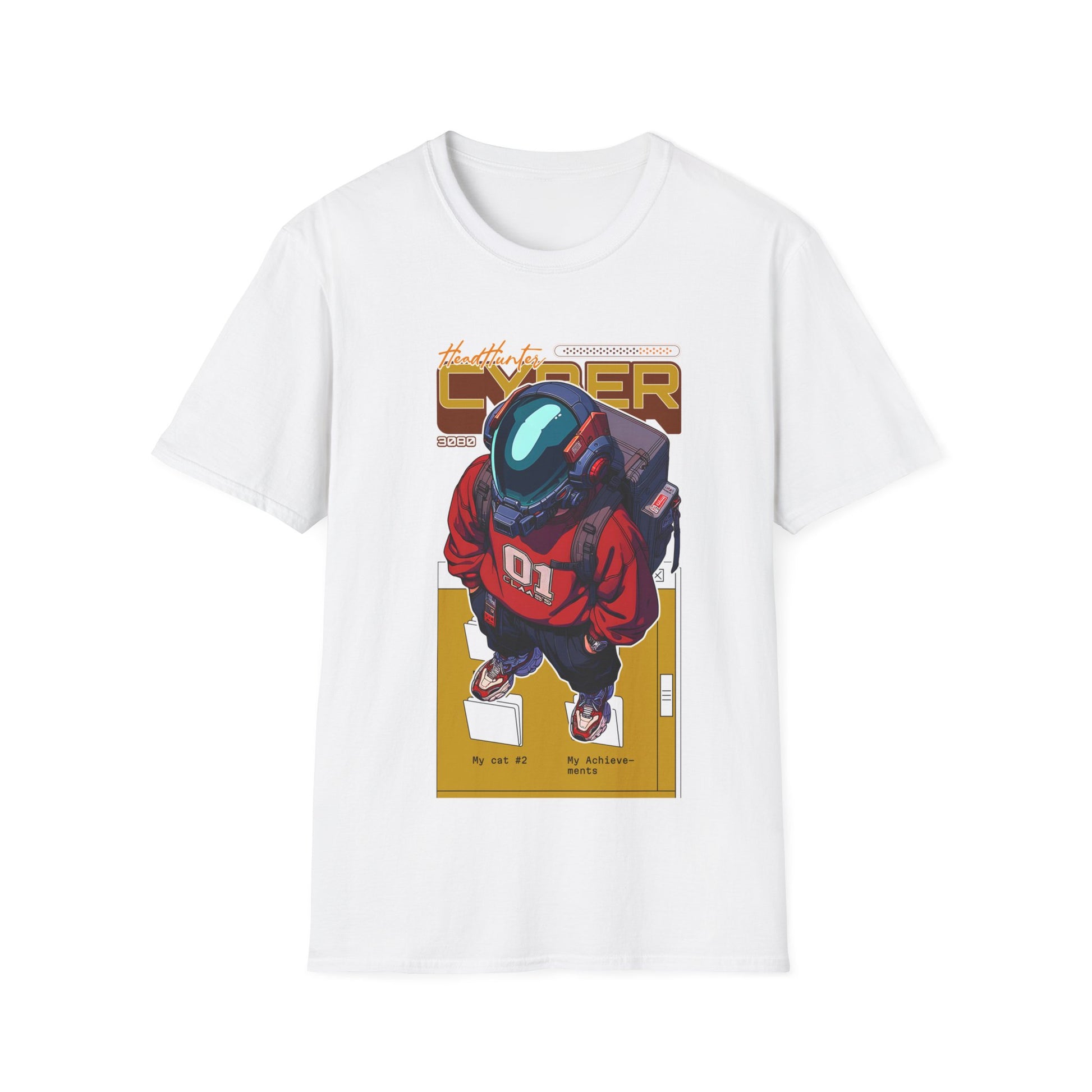 Cyber Astronaut Graphic T-Shirt — Futuristic Streetwear Tee