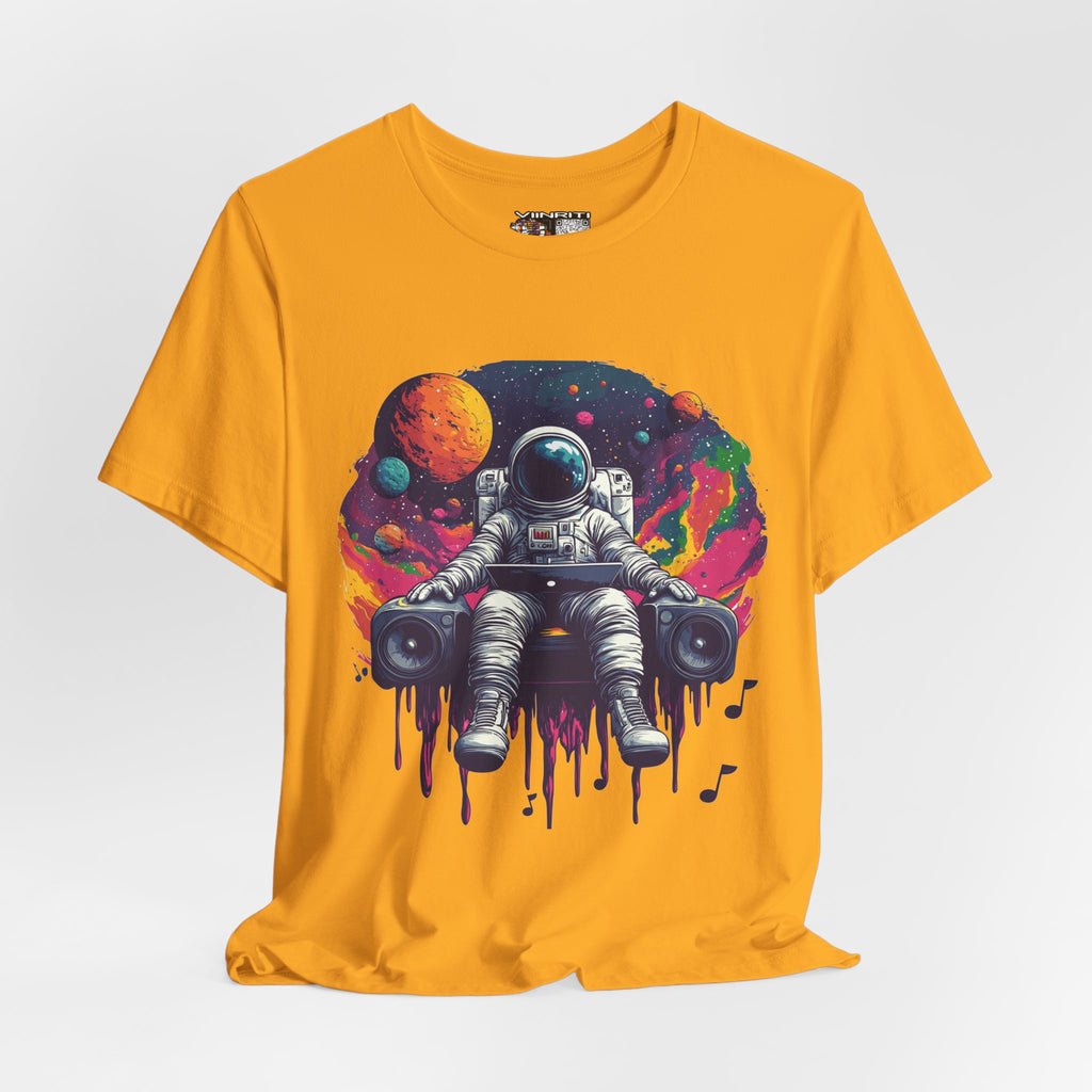 Cosmic Beats Astronaut Tee - Unisex Short Sleeve T-Shirt