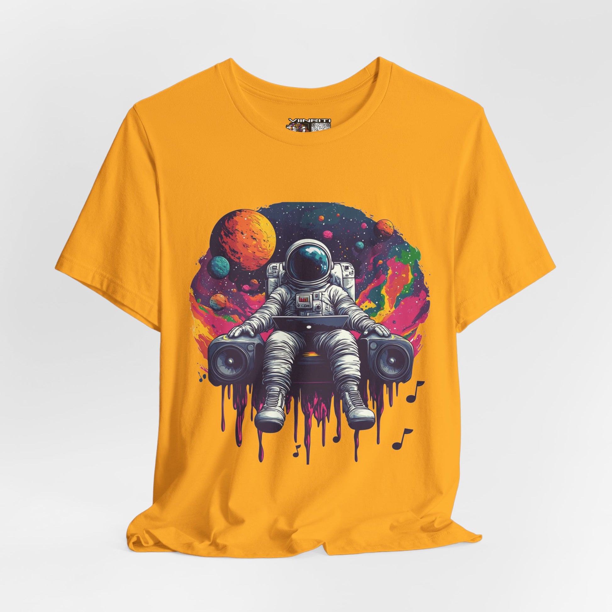 Cosmic Beats Astronaut Tee - Unisex Short Sleeve T-Shirt