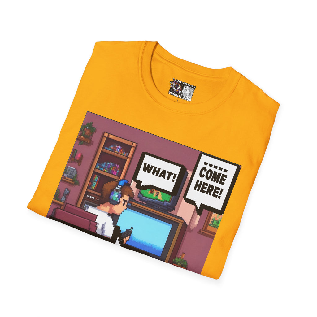 Gamer Room T-Shirt — "I'm Trying to Play the Game" Retro Pixel Art Tee