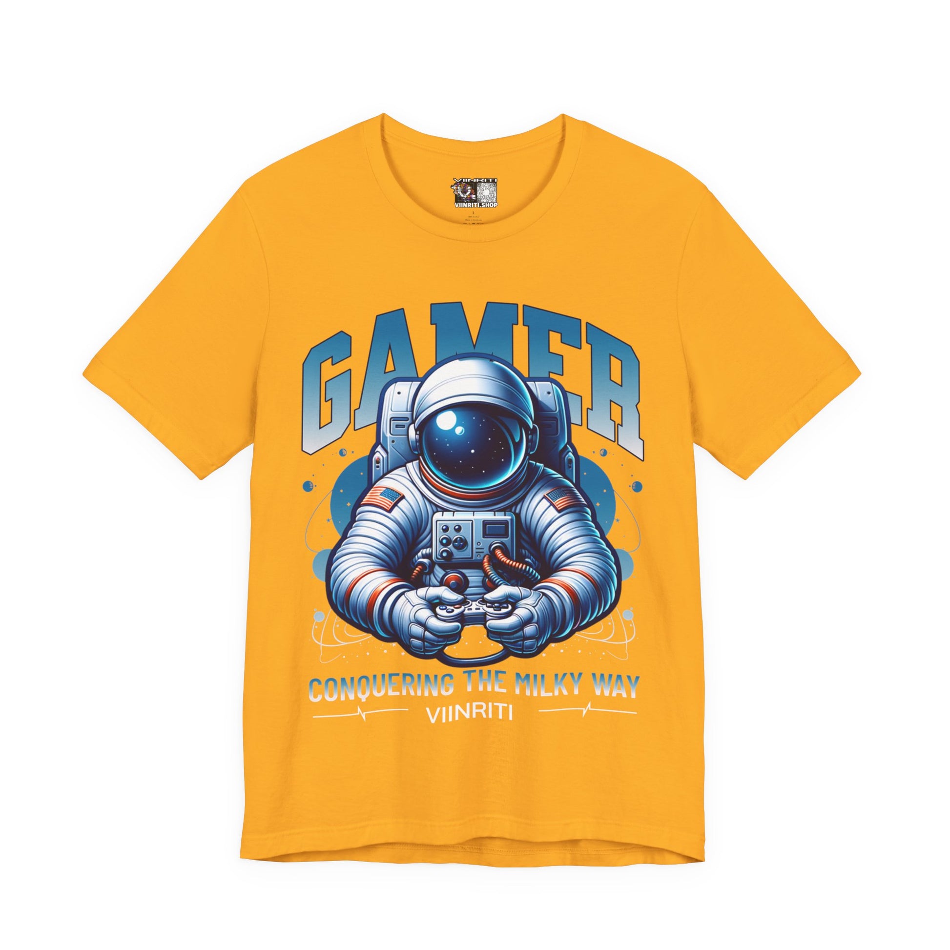 Astronaut Gamer T‑Shirt — 'GAMER' Space Controller Tee