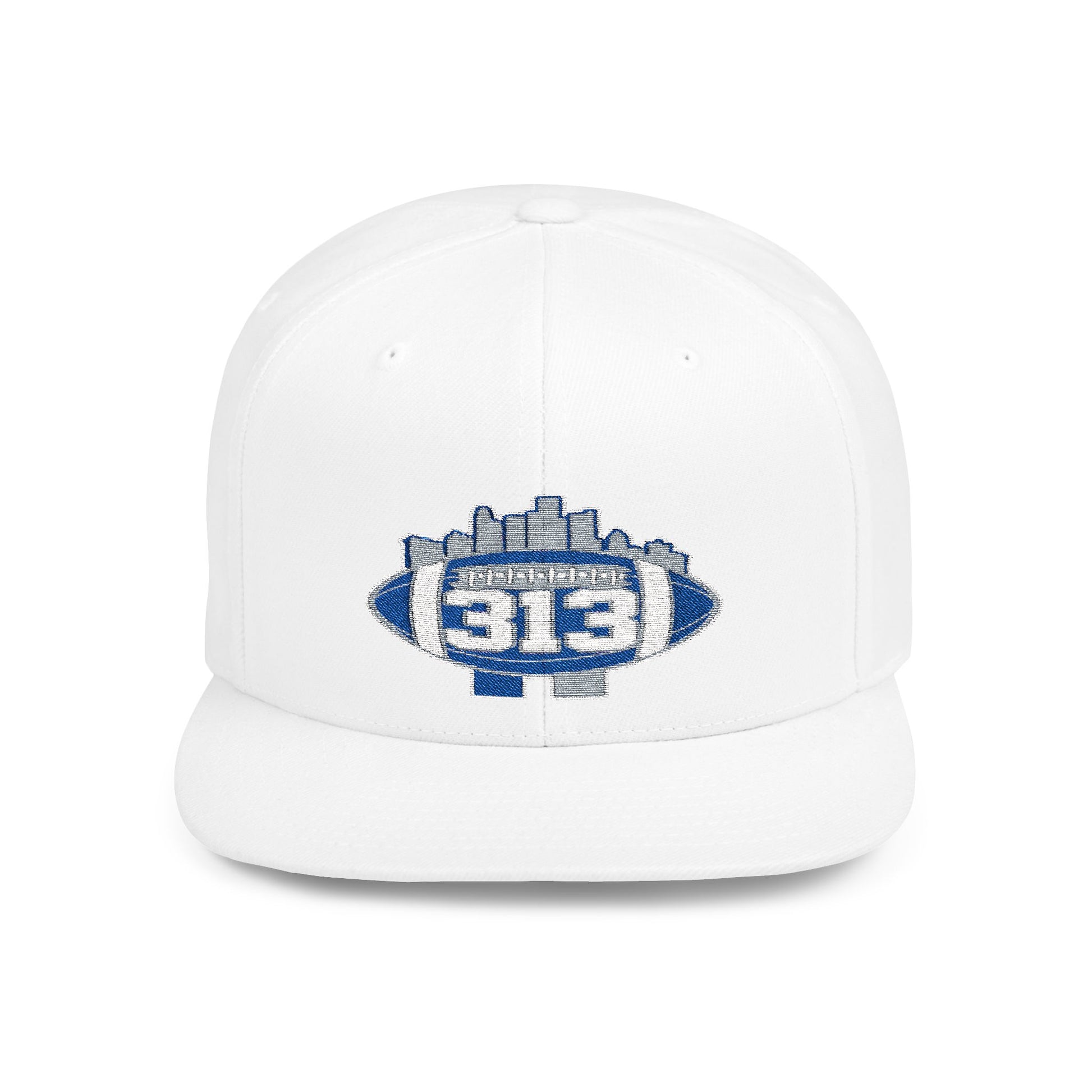 313 football Flat Bill Snapback