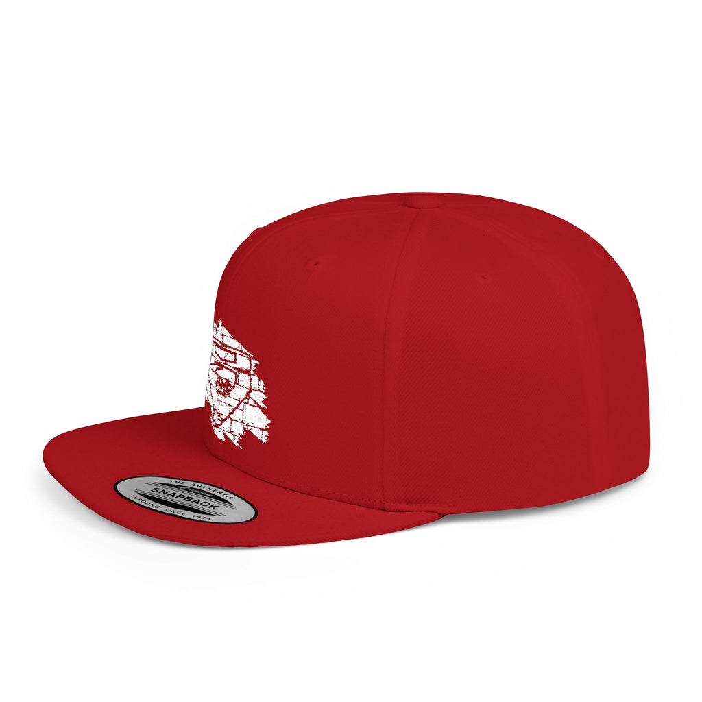 V Flat Bill Snapback Cap